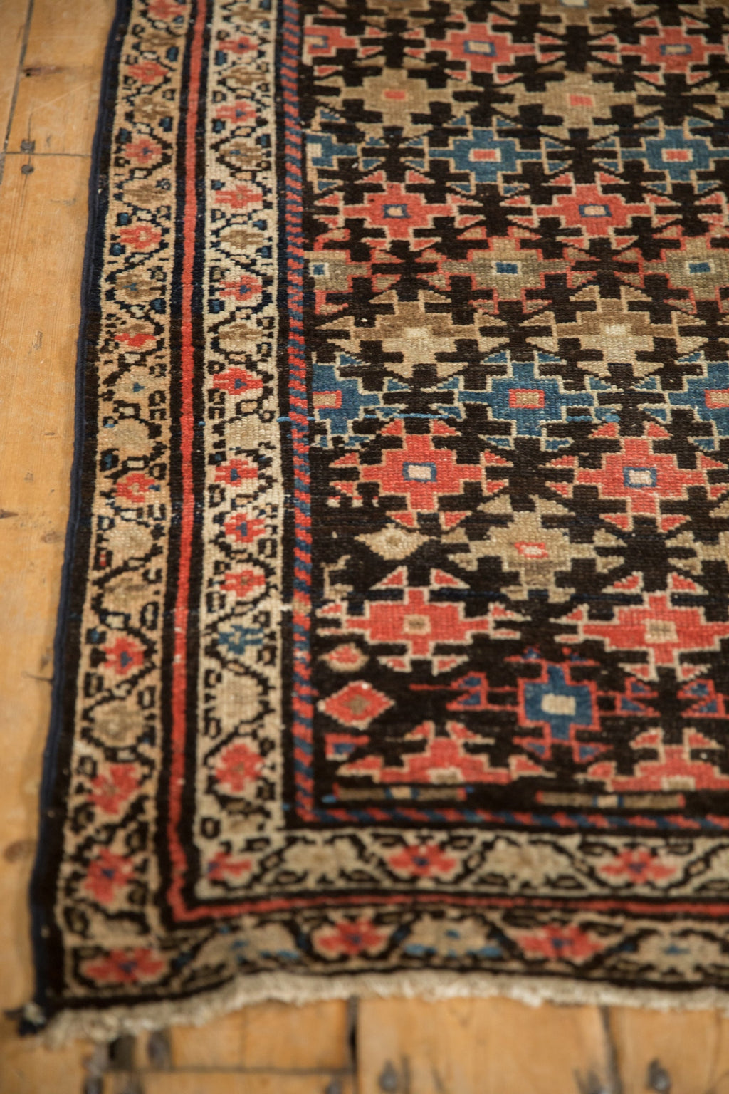 3x8.5 Antique Fragment Kurdish Malayer Rug Runner