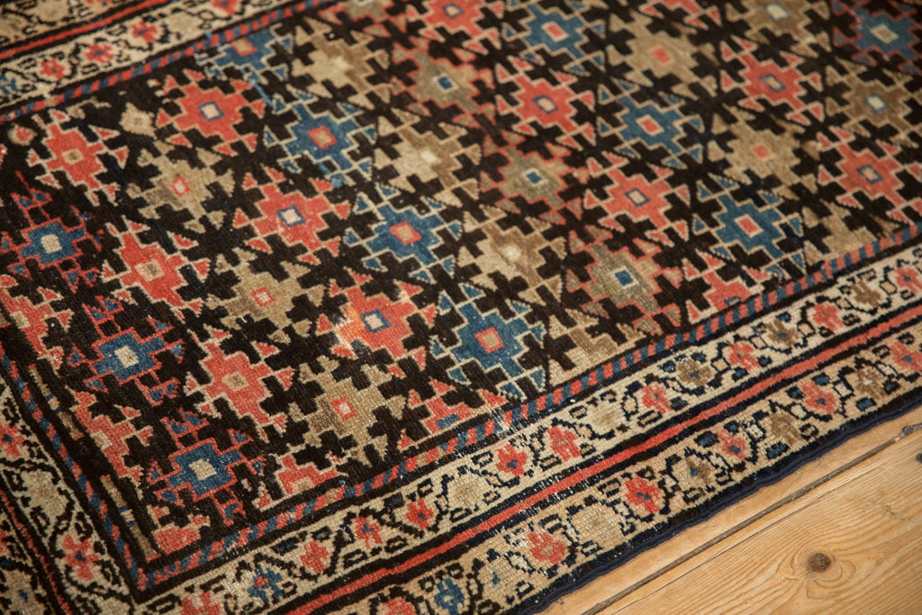 3x8.5 Antique Fragment Kurdish Malayer Rug Runner