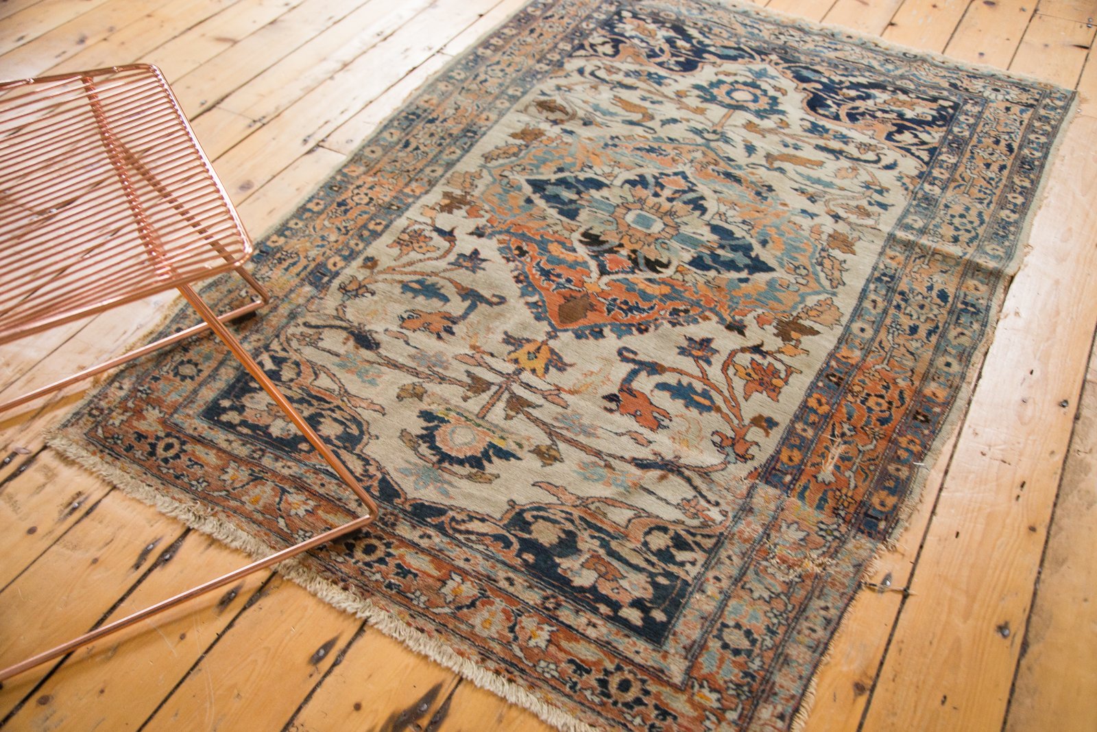 4x5.5 Antique Haji Jalili Tabriz Rug